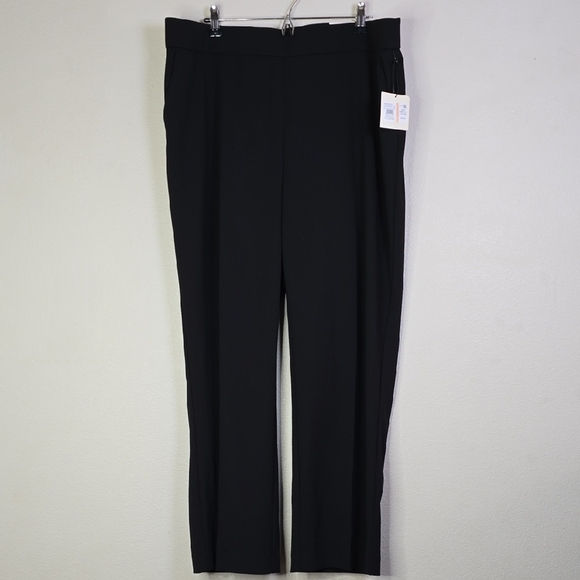 Anne Klein Pull On  Knit Black Trouser Dress Pants Size 2x NWT. - Picture 3 of 11